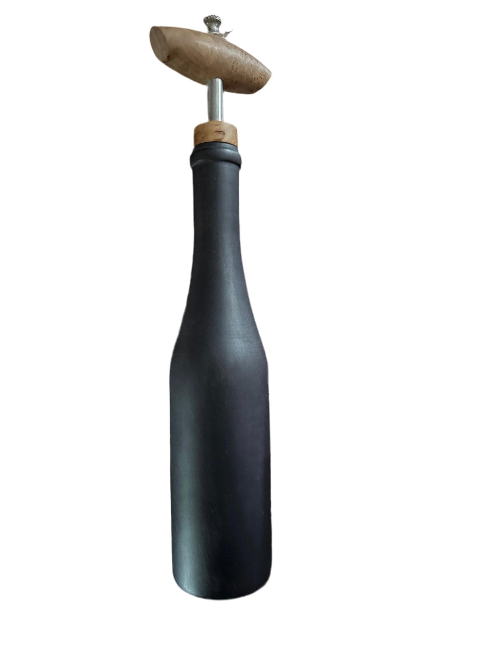 Sylvain Mill - Pepper - Black Wine Bottle